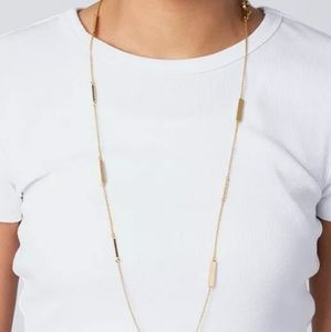 Kate Spade long raising the bar scatter necklace